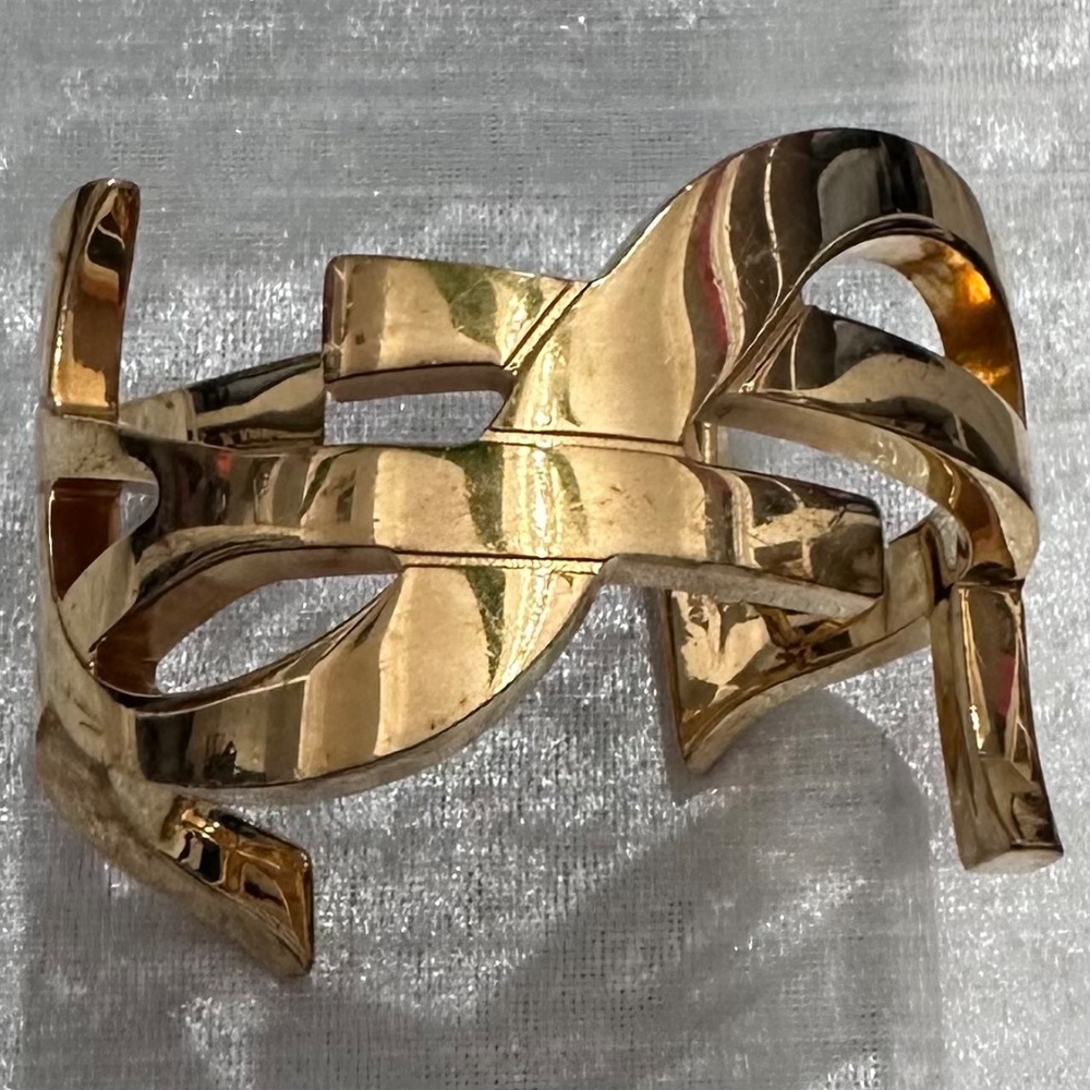 Saint Laurent YSL Monogram Gold Bracelet - Picture 2 of 14